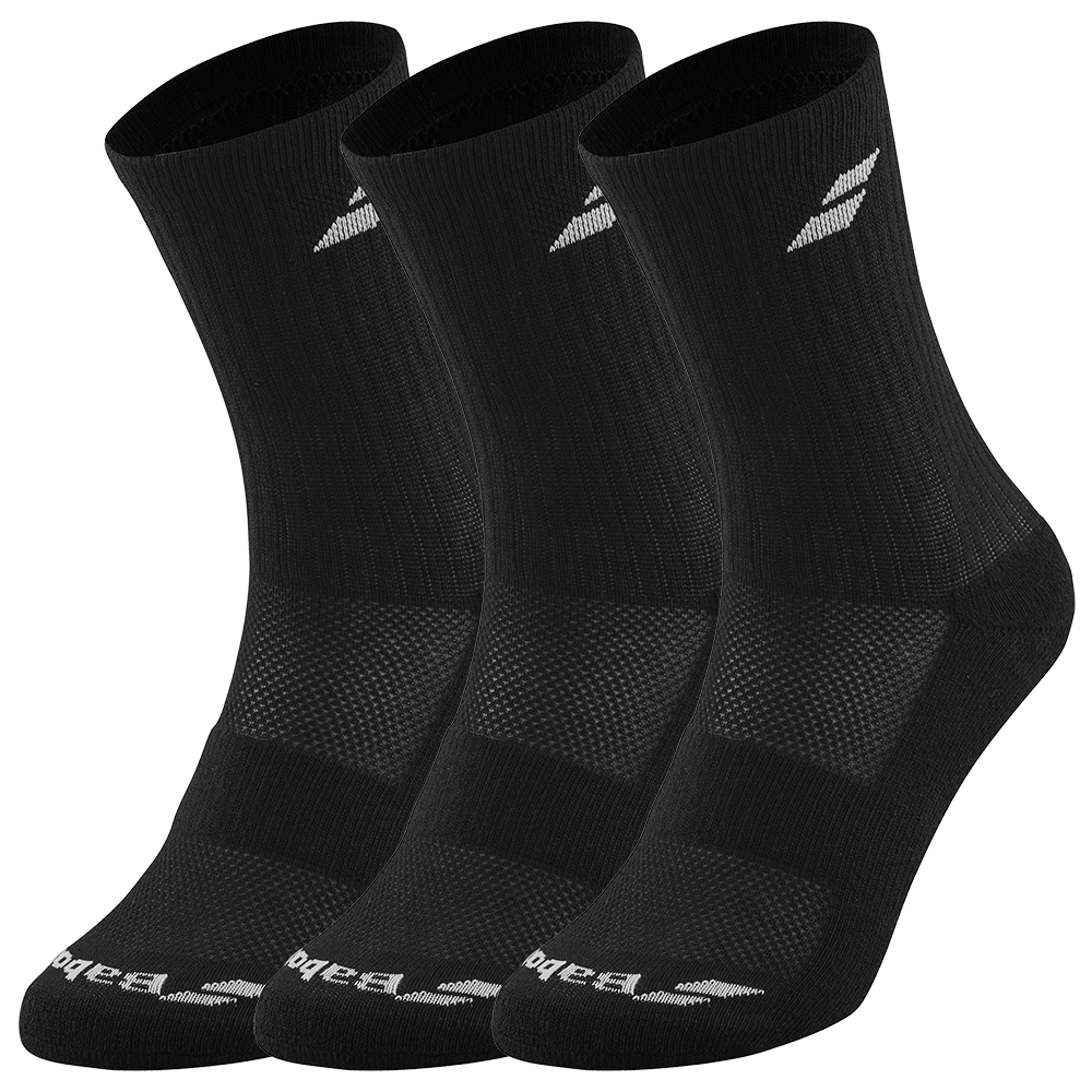 Babolat Socks (3 Pairs) (Black/Black)