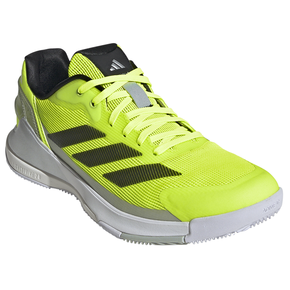 Adidas Mens Crazyquick LS Padel Shoe (Lucid Lemon / Core Black / Silver Metallic) (2024)