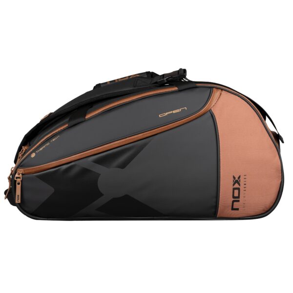 NOX Luxury Open Series Padel Racket Bag (Black/Brown)
