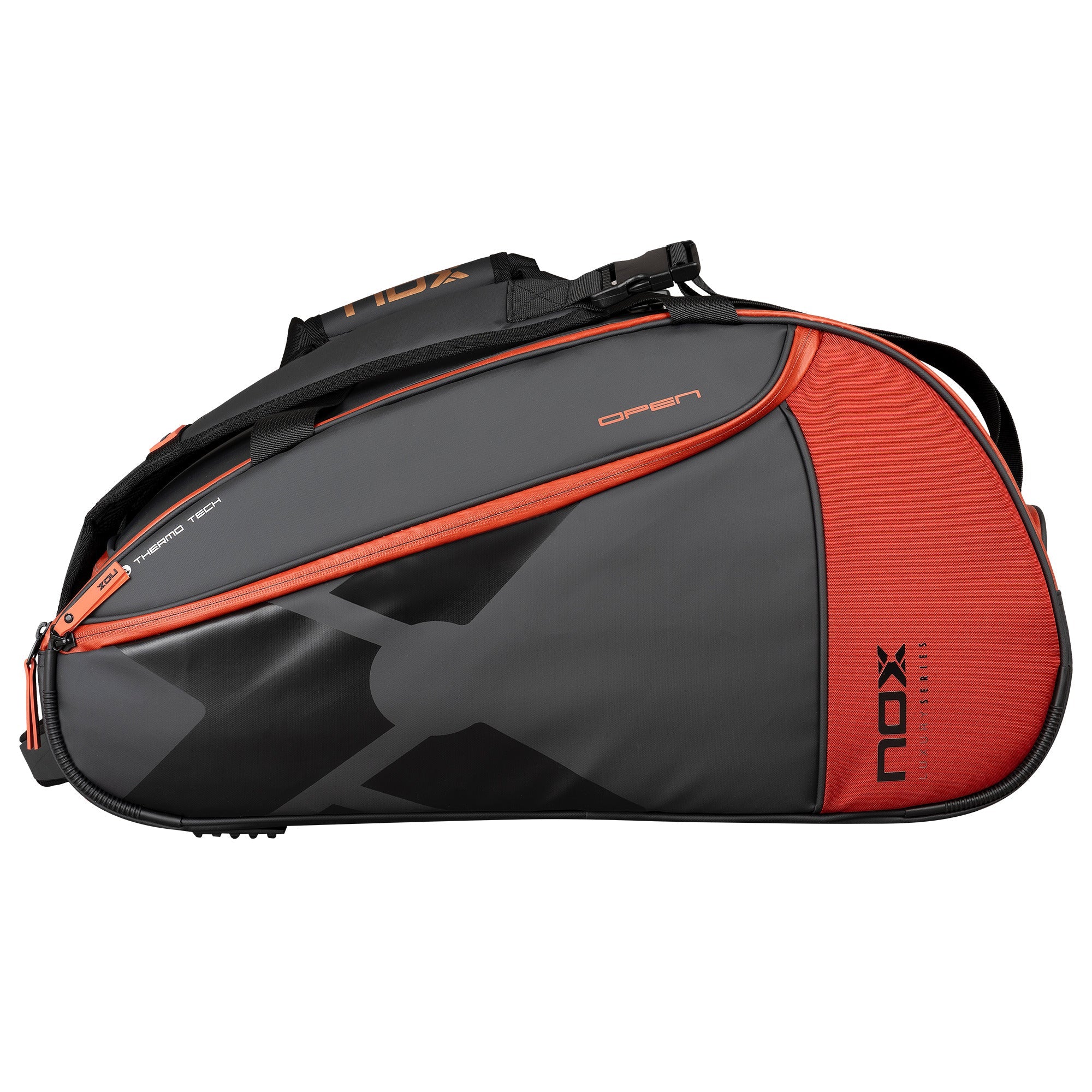 NOX Luxury Open Series Padel Racket Bag (Black/Red)