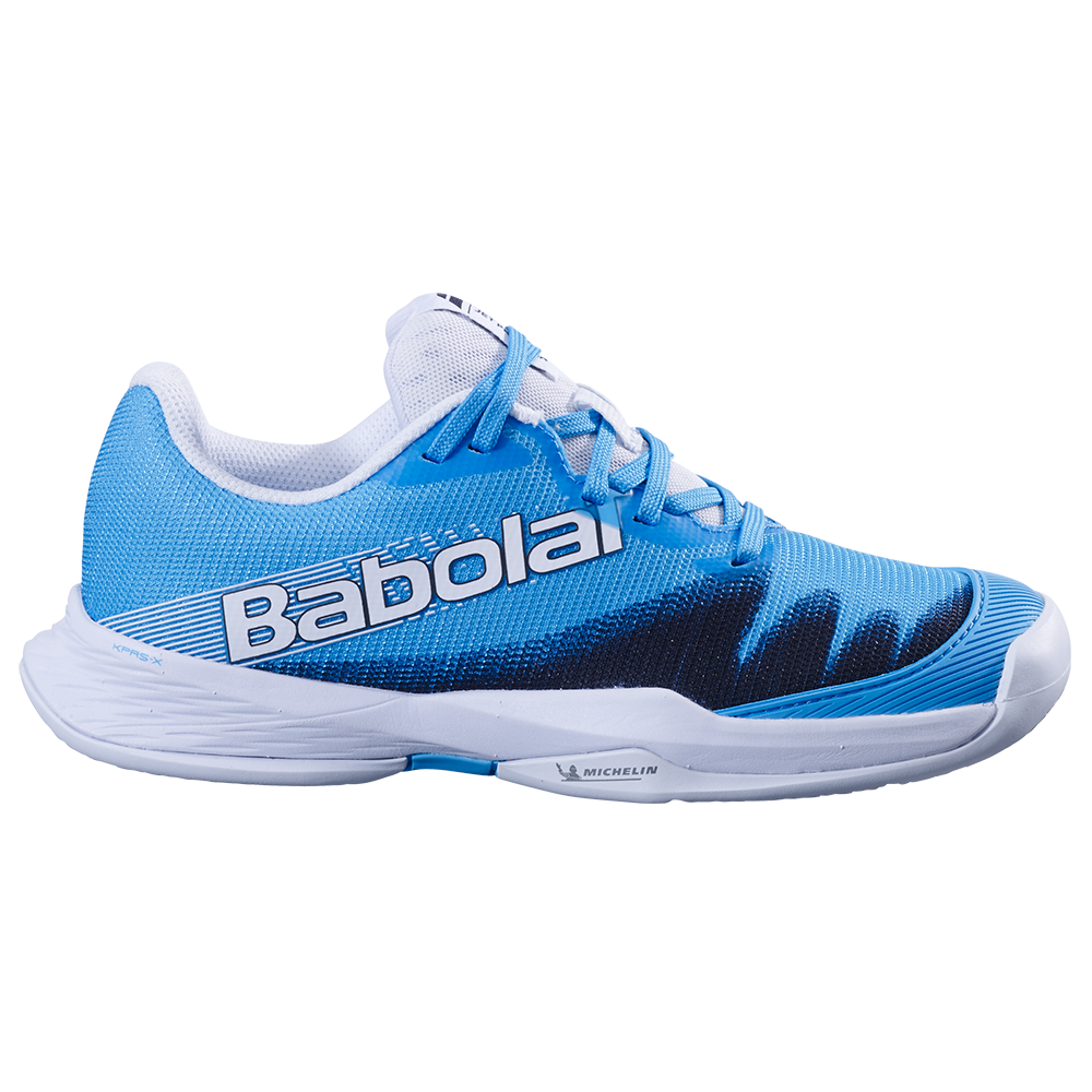 Babolat Jet Premura 2 Junior Padel Shoes (Cyan Blue/White)