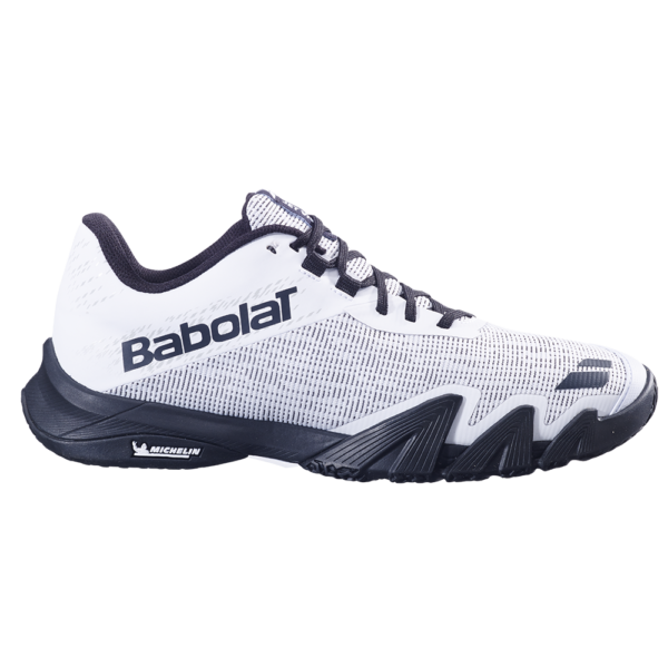 Babolat Mens Jet Viva Padel Shoes (White/Black) (2025)