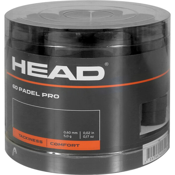 Head Padel Pro Overgrip 60 Tub (Black)