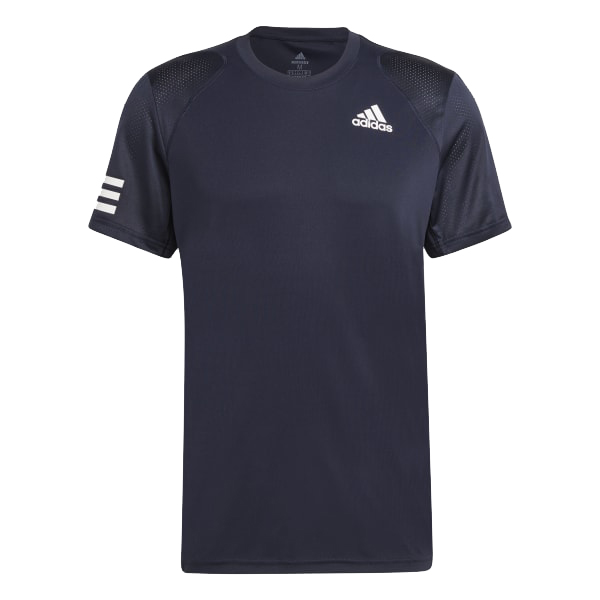 Adidas Mens Club 3 Stripe T-Shirt (2021) - Size: X-Small | Colour: Navy