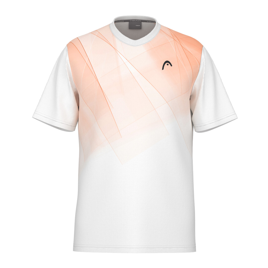 Head Mens Topspin T-Shirt (White/Campfire Orange) 2025