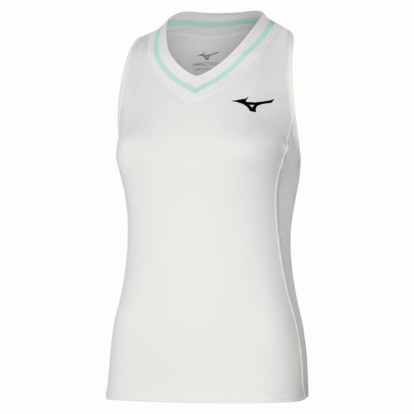 Mizuno Womens Frontier Tank (White/Bay) 2025