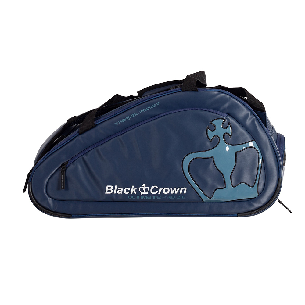 Sac De Padel Black Crown Ultimate Pro 2.0 | Compartiment Thermique Pour 2 Raquettes | Noir Et Doré - Design Haut De Gamme Et Pratique !