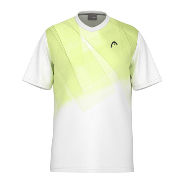Head Mens Topspin T-Shirt (White/Light Lime) 2025