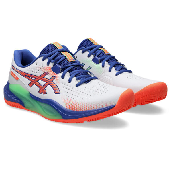 Asics Mens Gel-Challenger 15 Padel Shoe (White/Vivid Coral) 2025
