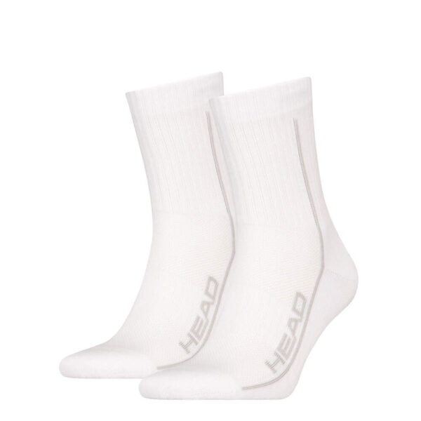 Head Performance Short Crew Socks White (2 Pack)