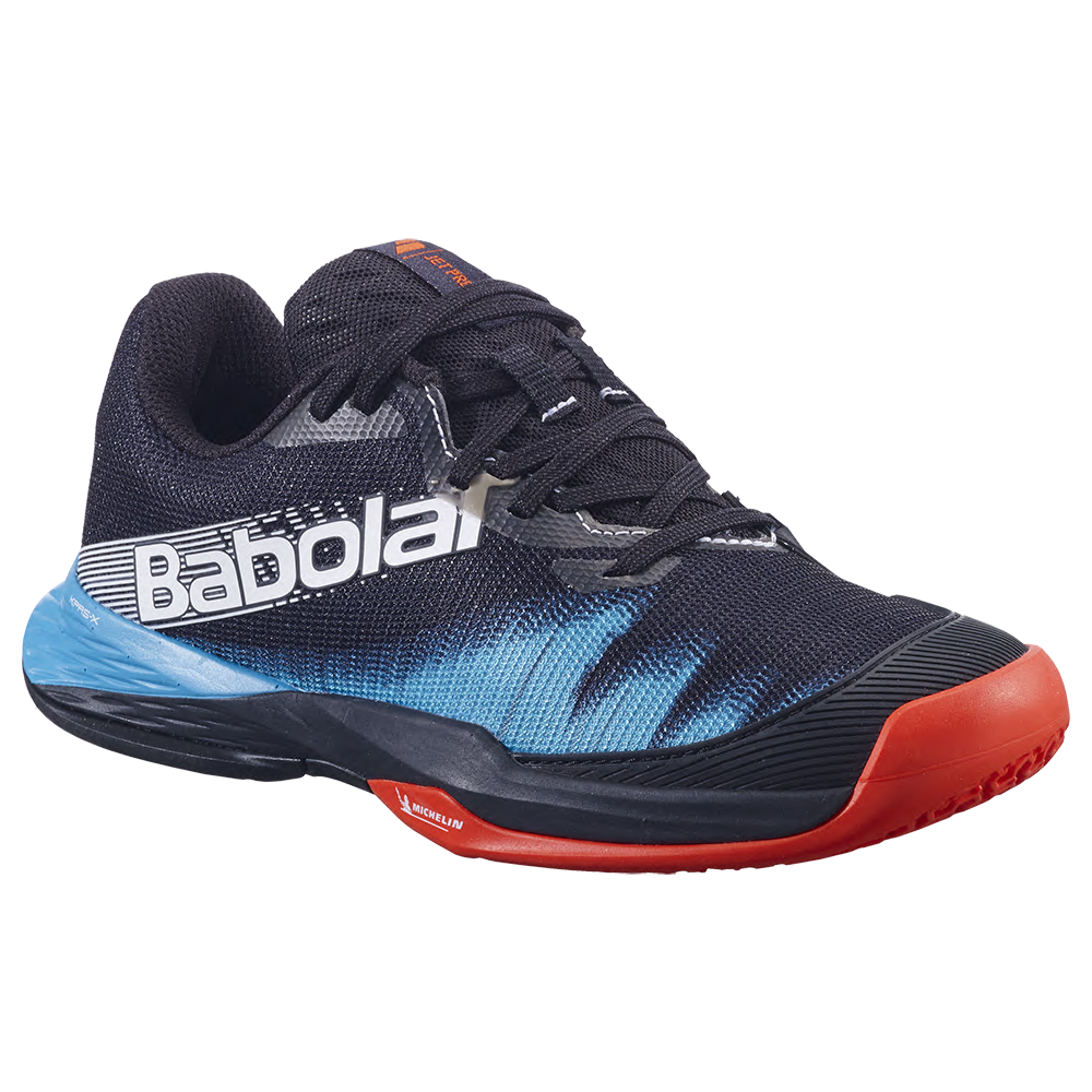 Babolat Jet Premura 2 Junior Padel Shoes (Black/Tomato Red) 2025