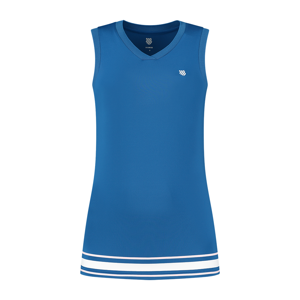 K-Swiss Womens Hypercourt Tank Top (Classic Blue) - Size: Small