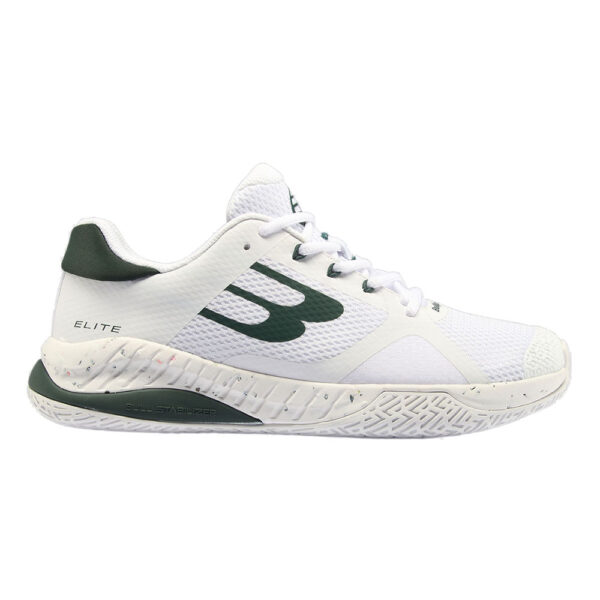 Bullpadel Womens Elite 24I Padel Shoes (White/Green) - Size: 8 UK