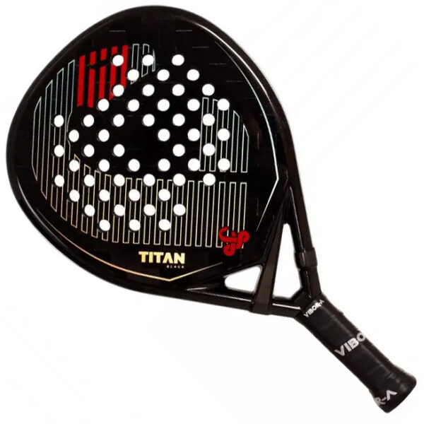 Vibor-A Titan 15K Black Twill Padel Racket (2026)