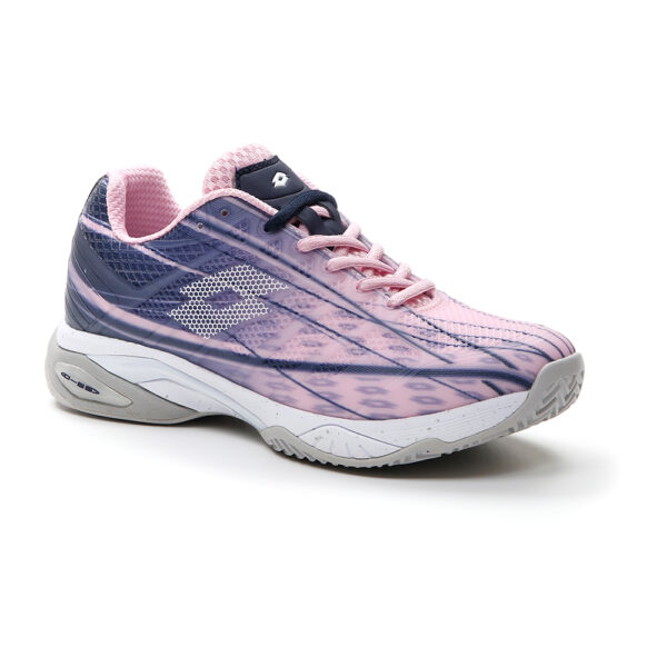 Lotto Womens Mirage 300 Clay Court Shoes (Pink/White/Navy) - Size: 6.5 UK