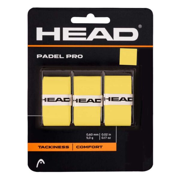 HEAD Padel Pro Overgrip (3 Pack) - Yellow