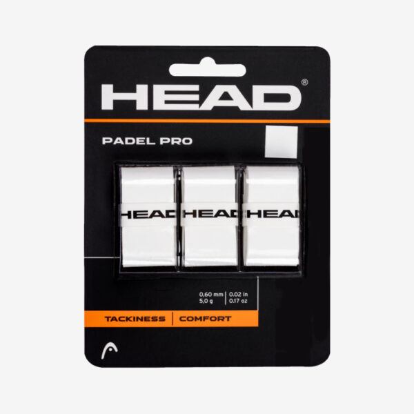 HEAD Padel Pro Overgrip (3 Pack) - White