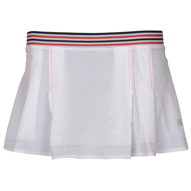 K-Swiss Womens Heritage White Skirt - Size: XL