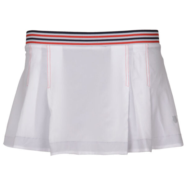 K-Swiss Womens Heritage White Skirt - Size: XS
