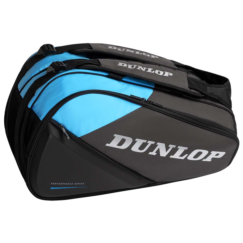 Dunlop FX Performance Padel Racket Bag (2025) (Gun Metal/Cyan)