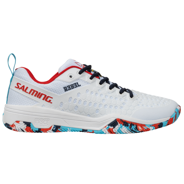 Salming Unisex Rebel Padel Shoe (White Dazzle) (2023) - Size 7 UK