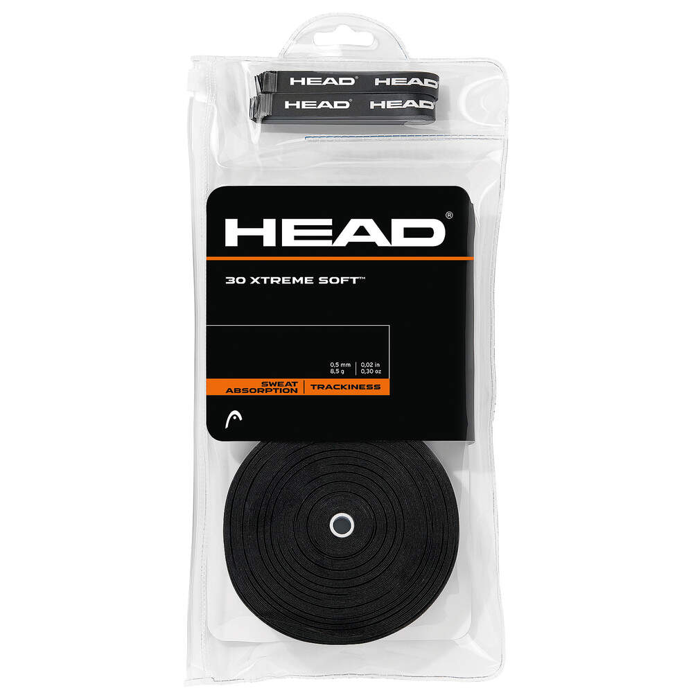 Head Xtreme Soft Overgrip (Black) 30 Pack