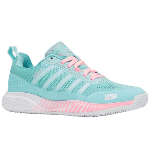 K-Swiss Womans Ultra Court Padel Shoes (Soft Neon Blue/White/Neon Bubblegum) 2026