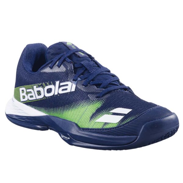 Babolat Junior Jet Premura 2 Padel Shoes (Blue Depths/Green Flash) 2026