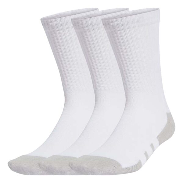 Adidas Crew Socks (3 Pairs) (White)