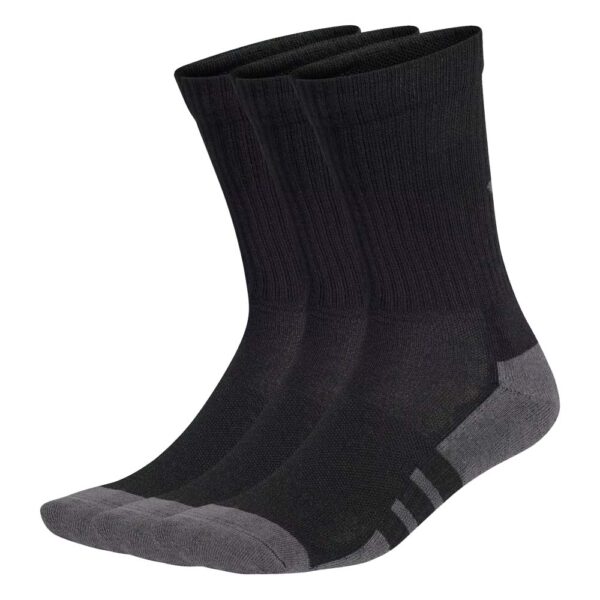 Adidas Crew Socks (3 Pairs) (Black)