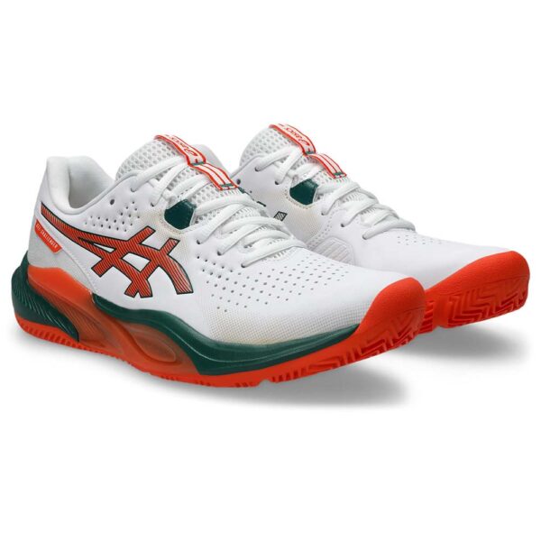 Asics Mens Gel-Challenger 15 Padel Shoe (White/Energy Orange) 2026
