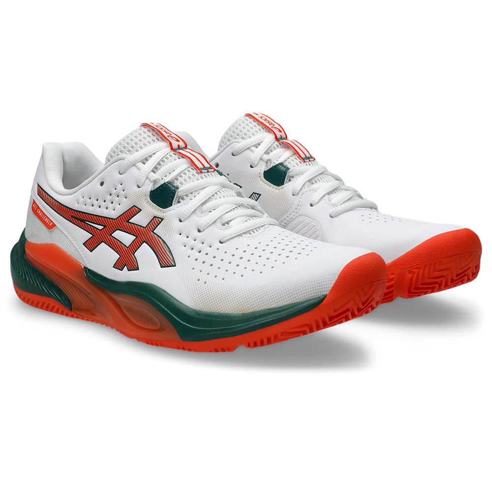 Asics Mens Gel-Challenger 15 Padel Shoe (White/Energy Orange) 2026