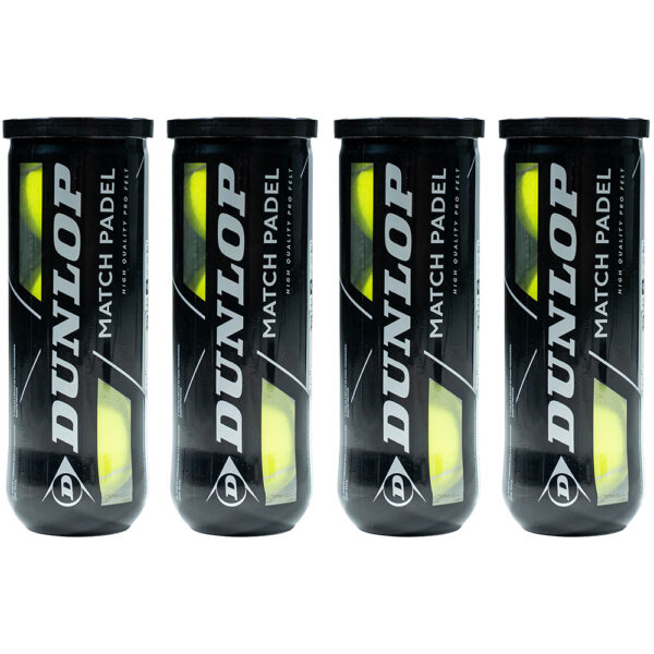 Dunlop Match Padel Ball (3 Ball Dozen)