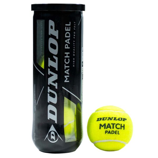 Dunlop Match Padel Ball (3 Ball Tube)