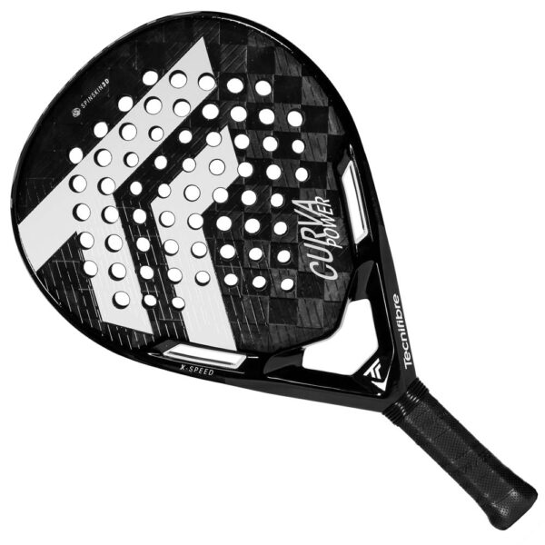 Tecnifibre Curva Power Padel Racket (Black/White) 2026