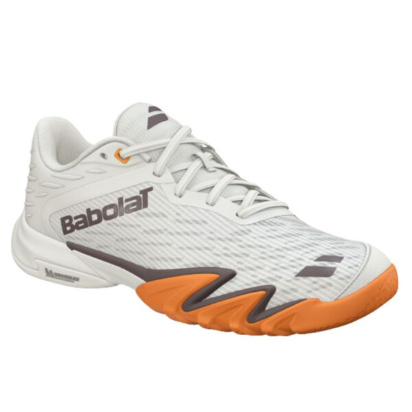 Babolat Mens Premura 3 Padel Shoes 2026 (Cream/Orange)