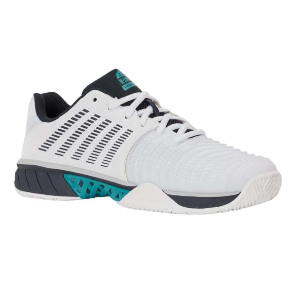 K-Swiss Mens Express Light 3 Padel Shoes (Carbon/Baltic/Glacier Gray) 2026