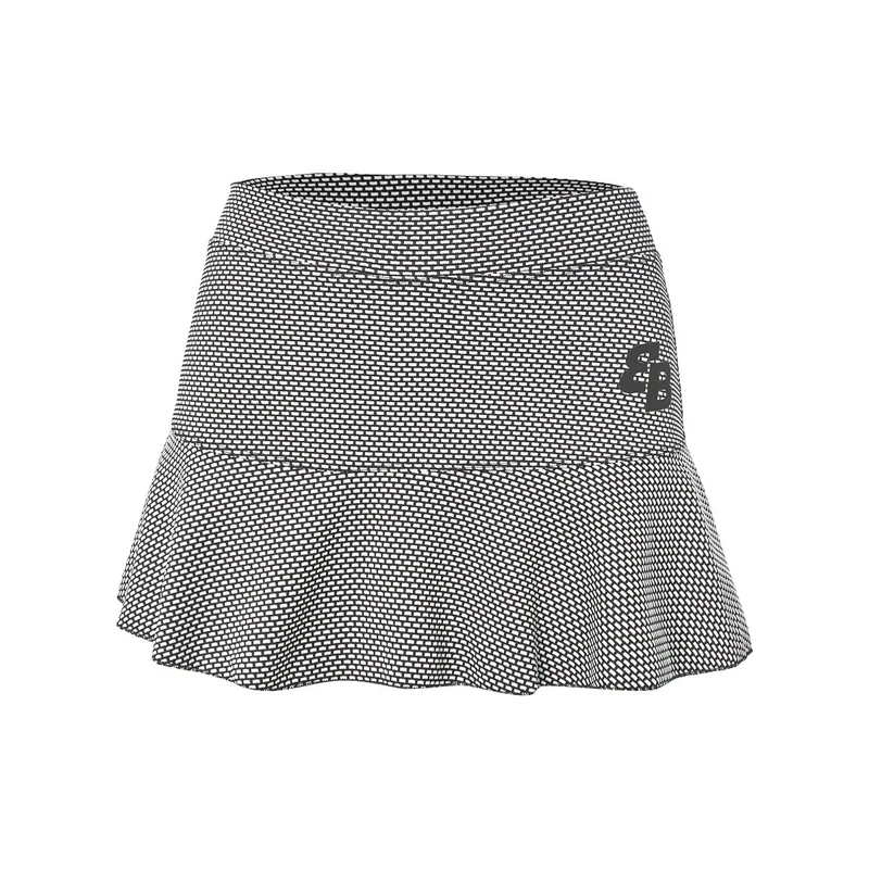 Elegant skort with a frame pattern