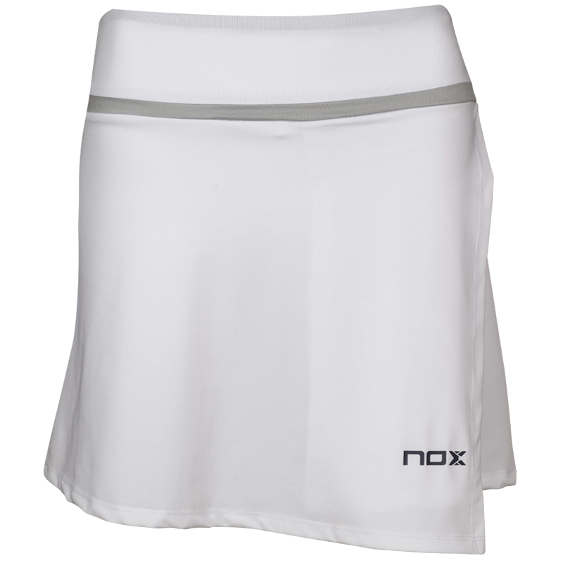 White skort with a frame detail