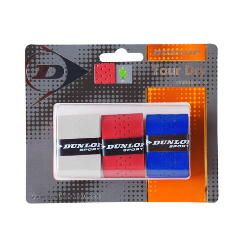 Image of Dunlop Tour Dry Overgrip Assortment pack for padel rackets