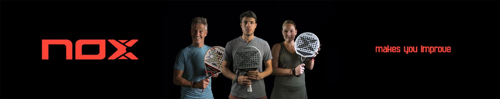 Nox Banner with three pro players in the centre