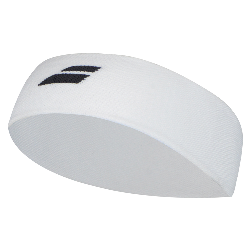 Babolat Logo Headband (White/Black)