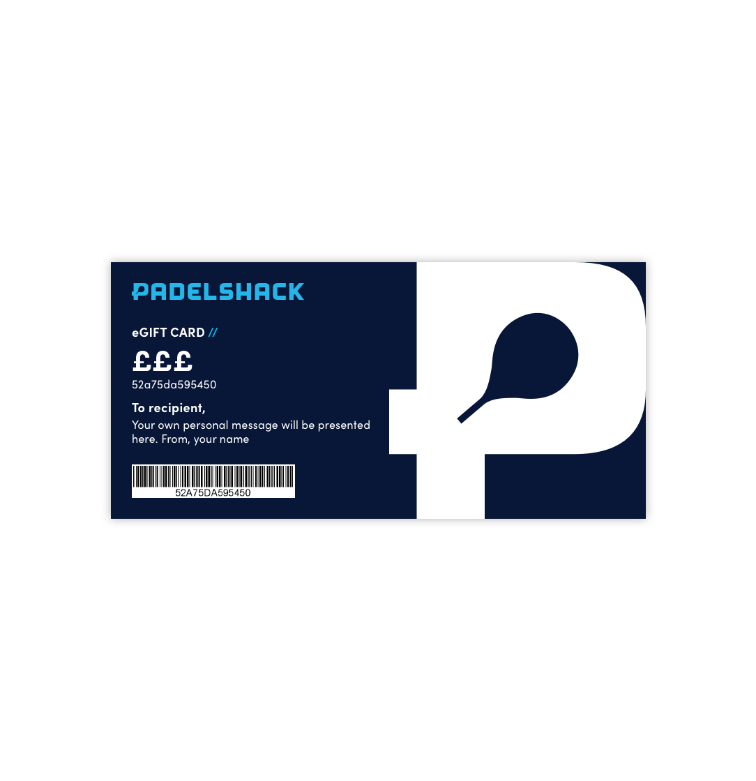 PADELSHACK eGIFT CARD
