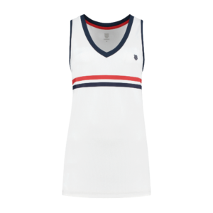 K-Swiss Womens Heritage Sport Tank Top  - Colour: White | Size: Large
