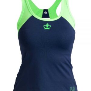 Black Crown Womens MM Tank Top (Blue/Green) - Size: Large