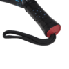 Adidas Adipower Multiweight handle close up with a red Adidas logo cap with black lace hand loop
