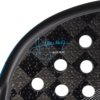 Close up view of Alex Ruiz signature on the Adidas Adipower Multiweight Padel Racket