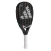 Adidas Metalbone 3.4 Padel Racket in black with a white handle and large white adidas logo on the head