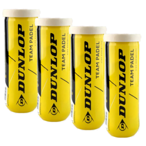 Dunlop Team Padel 3 Ball Tube group shot