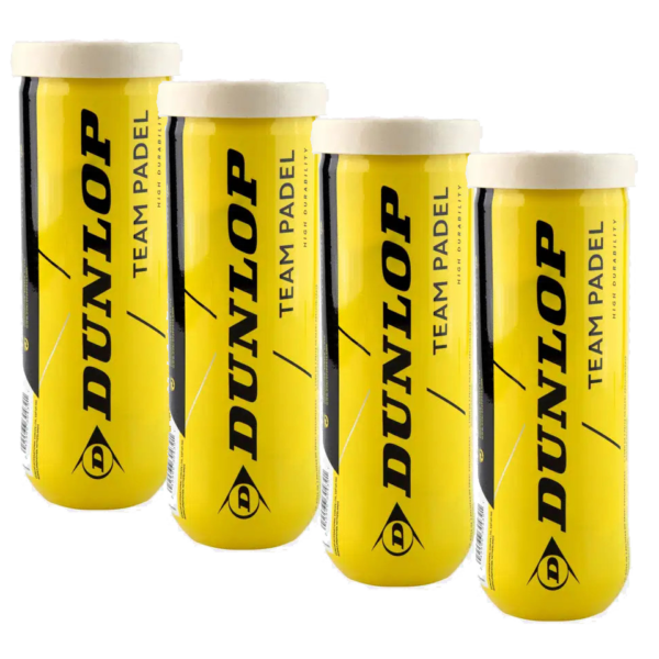 Dunlop Team Padel 3 Ball Tube group shot